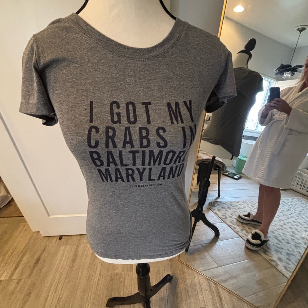 Bella Canvas Gray Baltimore Graphic Tee